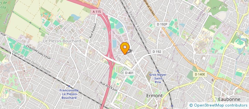 localisation de l'entreprise IMELEC  ERMONT