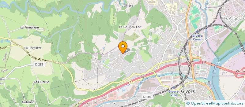 localisation de l'entreprise IMELIA  GIVORS