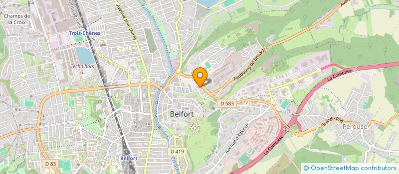 localisation de l'entreprise IMEN à BELFORT