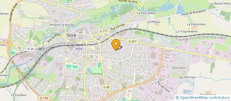 localisation de l'entreprise IMERSO  VITRE