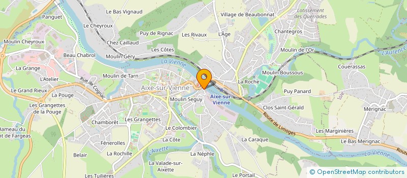 localisation de l'entreprise IMERYS TABLEWARE FRANCE à AIXE-SUR-VIENNE