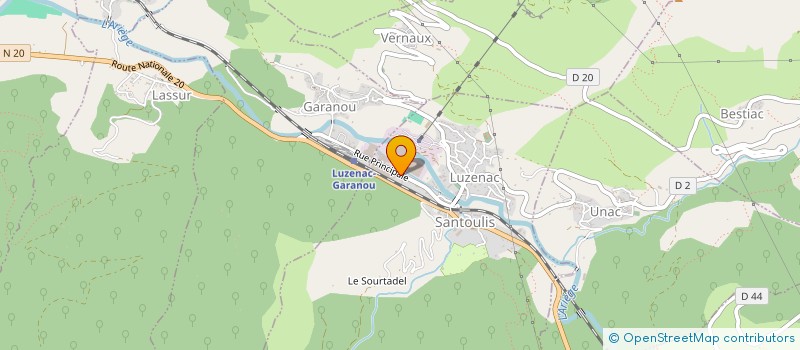 localisation de l'entreprise IMERYS TALC LUZENAC FRANCE  LUZENAC