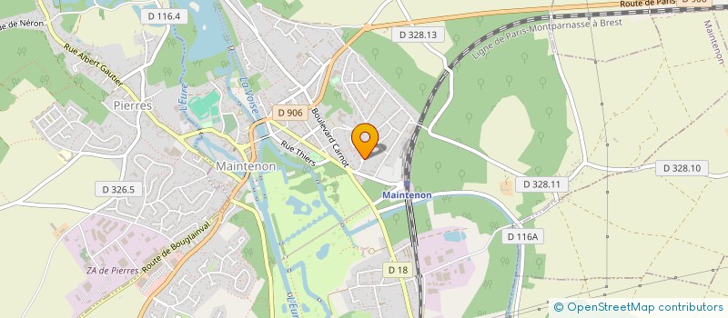 localisation de l'entreprise IMESTRA à MAINTENON