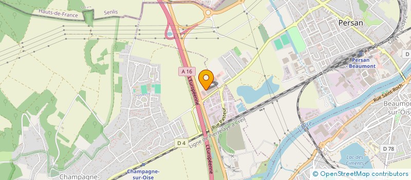 localisation de l'entreprise IMETAL  CHAMPAGNE-SUR-OISE