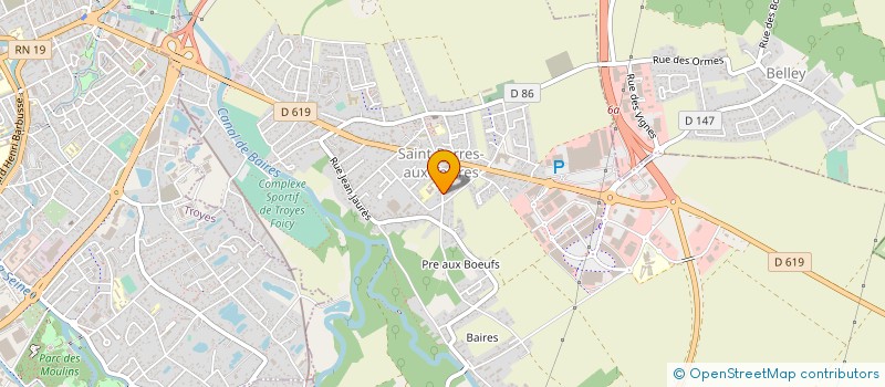 localisation de l'entreprise IMETEX SARL à SAINT-PARRES-AUX-TERTRES