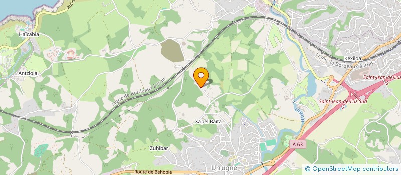 localisation de l'entreprise IMEXALU à URRUGNE