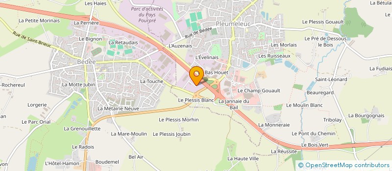 localisation de l'entreprise IMFE  PLEUMELEUC