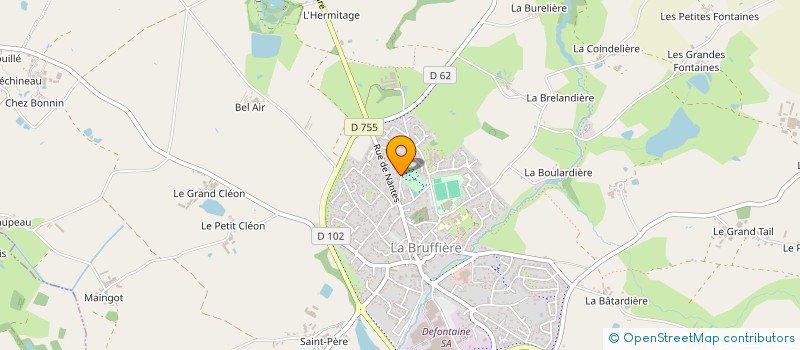 localisation de l'entreprise IMFIBAT à LA BRUFFIERE