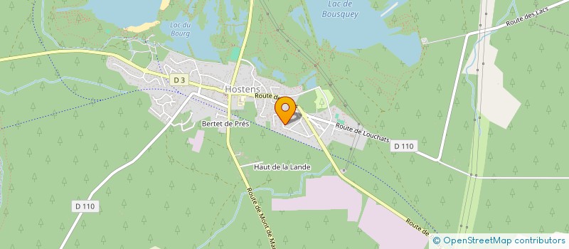 localisation de l'entreprise IMG  HOSTENS