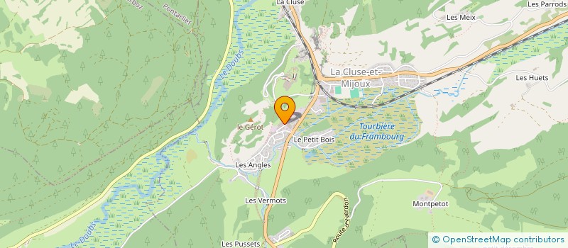 localisation de l'entreprise IMGS à LA CLUSE ET MIJOUX