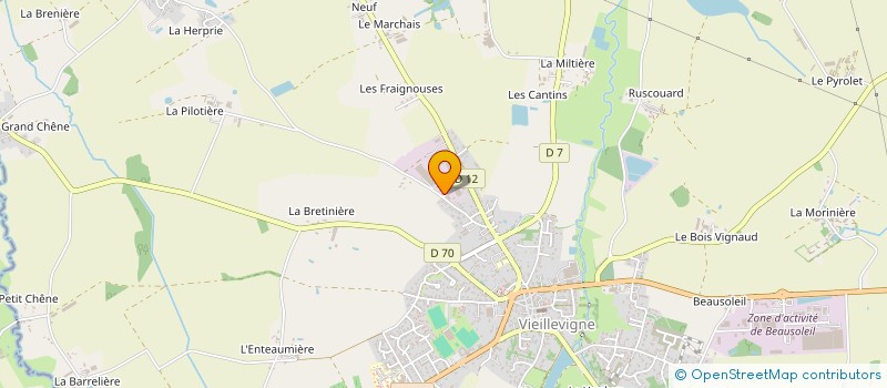 localisation de l'entreprise IMGSA  VIEILLEVIGNE