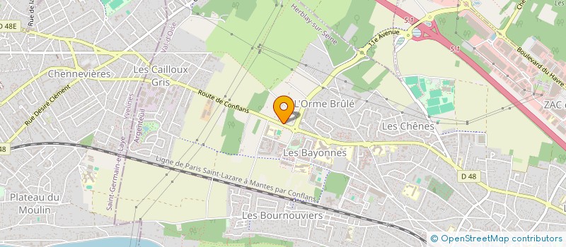 localisation de l'entreprise IMH  HERBLAY-SUR-SEINE