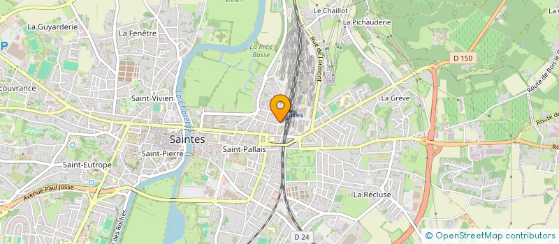 localisation de l'entreprise IMH  SAINTES