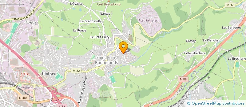 localisation de l'entreprise IMH  SAINT-JEAN-BONNEFONDS