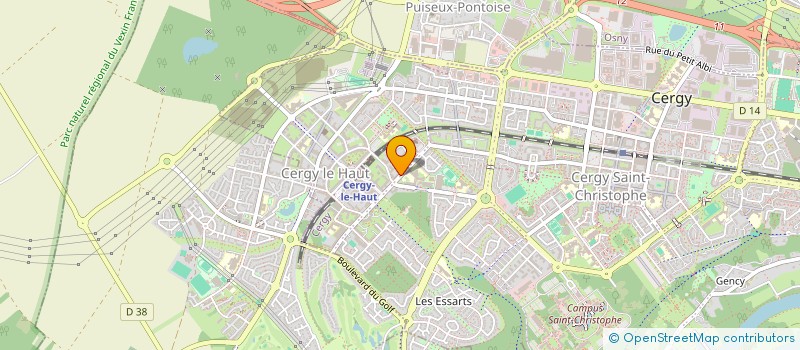 localisation de l'entreprise IMHI FORMATION PROFESSIONNELLE à CERGY