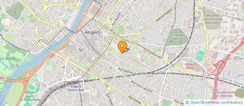 localisation de l'entreprise IMHOTEP 2B à ANGERS