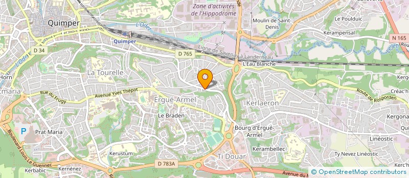localisation de l'entreprise IMHOTEP à QUIMPER