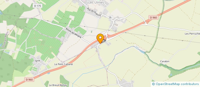 localisation de l'entreprise IMHOTEP  LES ULMES