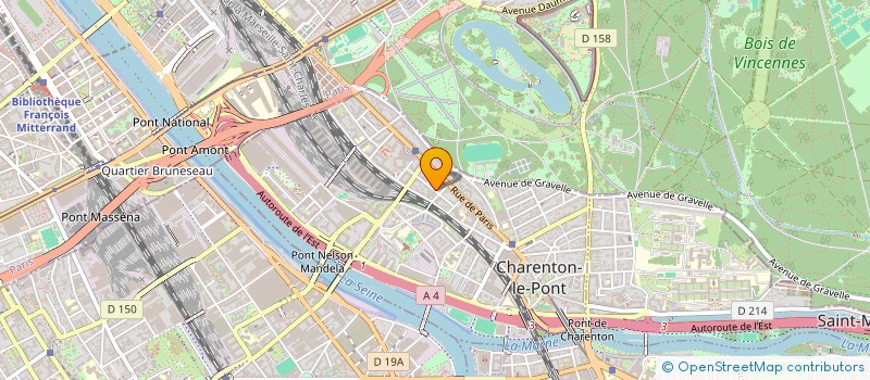 localisation de l'entreprise IMHOTEP à CHARENTON-LE-PONT