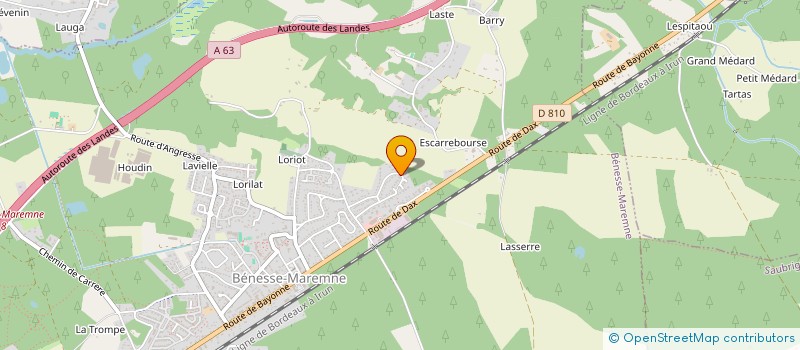 localisation de l'entreprise IMHOTEP  BENESSE-MAREMNE