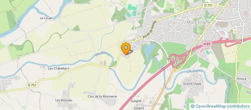 localisation de l'entreprise IMHOTEP  MURS-ERIGNE