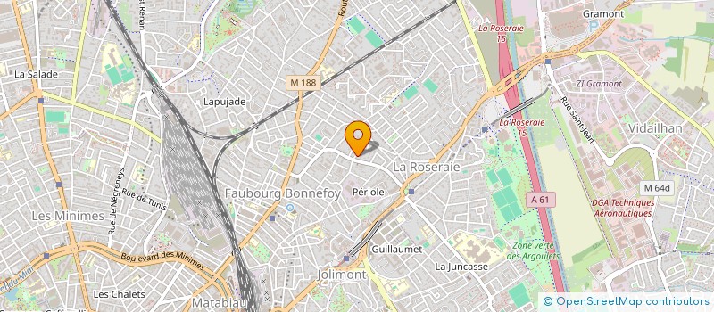 localisation de l'entreprise IMHOTEP MENUISERIE à TOULOUSE