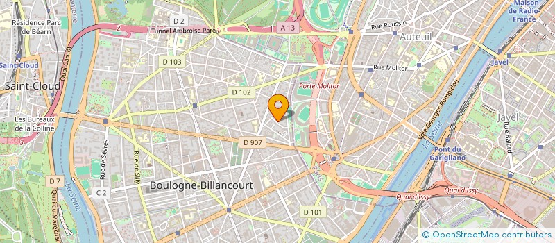 localisation de l'entreprise IMHOTEP PATRIMOINE à BOULOGNE-BILLANCOURT