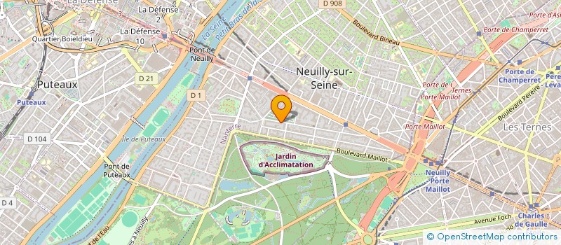 localisation de l'entreprise IMHOTICS à NEUILLY-SUR-SEINE