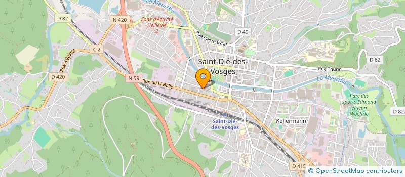 localisation de l'entreprise IMINNOV  SAINT-DIE-DES-VOSGES