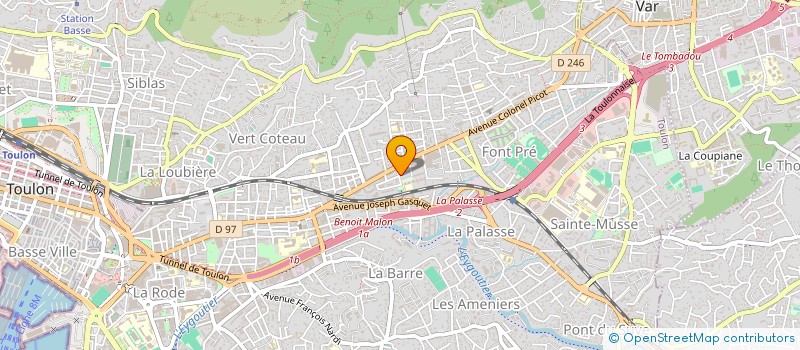 localisation de l'entreprise IMJ  TOULON