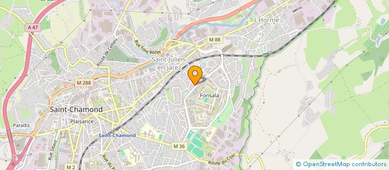 localisation de l'entreprise IMKA  SAINT-CHAMOND