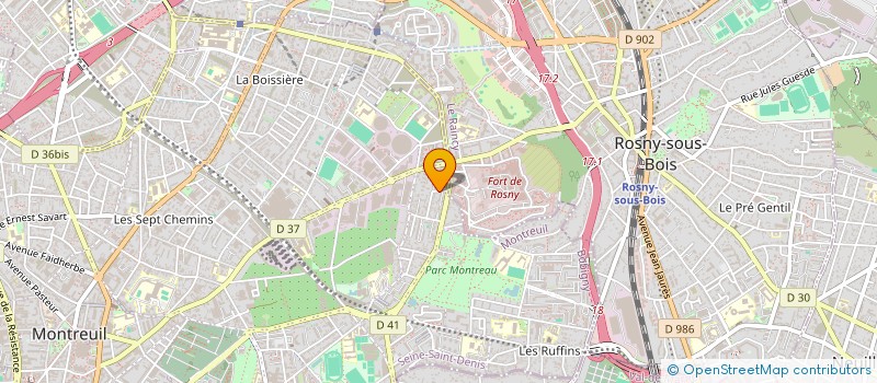 localisation de l'entreprise IML RENOV BAT à MONTREUIL