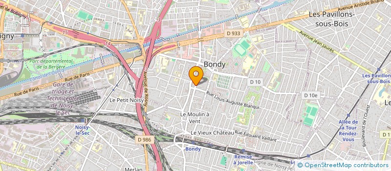 localisation de l'entreprise IMLI  BONDY