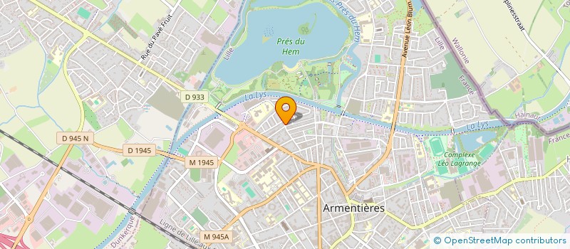 localisation de l'entreprise IMLYS  ARMENTIERES