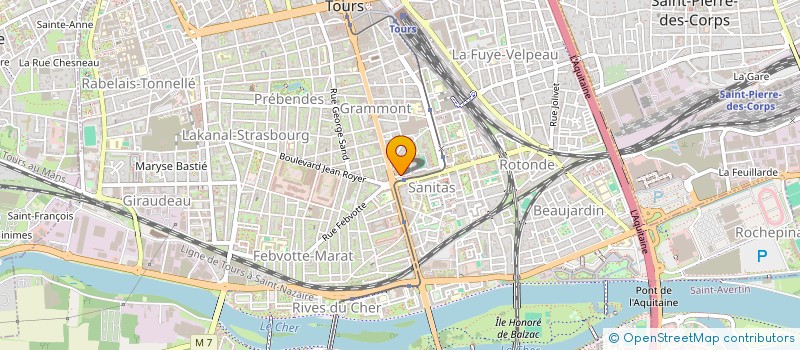 localisation de l'entreprise IMM 10 R DE MONTBAZON  TOURS