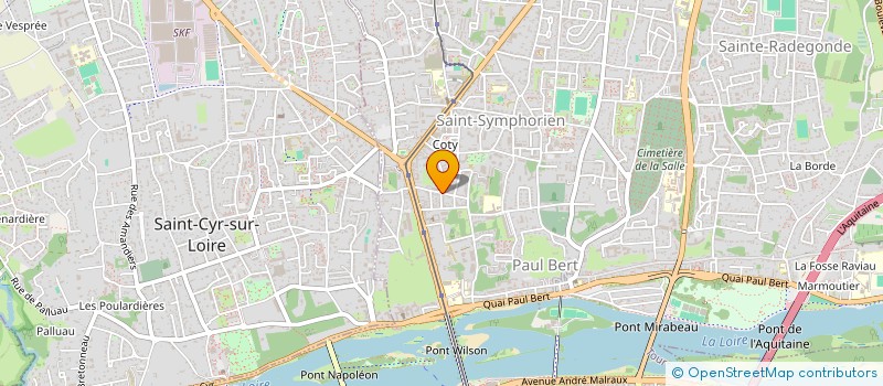 localisation de l'entreprise IMM 11 R ERNEST HUARD  TOURS