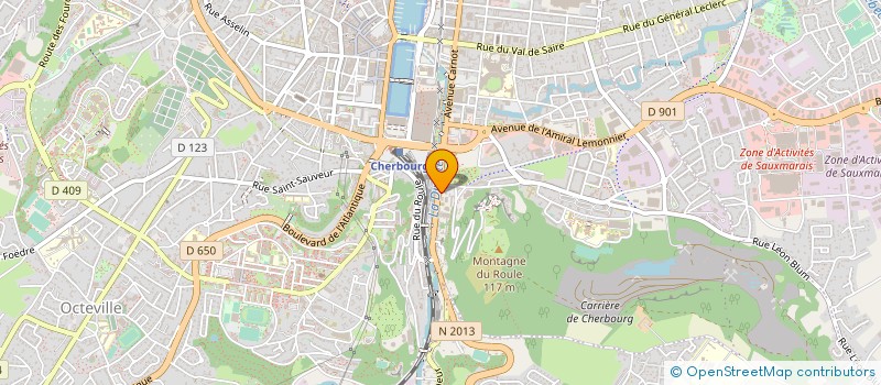 localisation de l'entreprise IMM 115-117 AVENUE DE PARIS  CHERBOURG-EN-COTENTIN