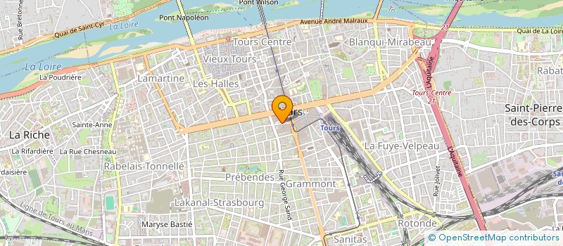 localisation de l'entreprise IMM 13 R VICTOR HUGO  TOURS