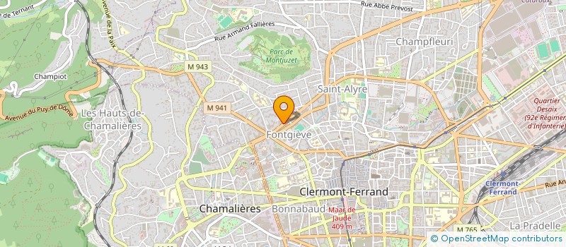 localisation de l'entreprise IMM 130 BD LAVOISIER  CLERMONT-FERRAND