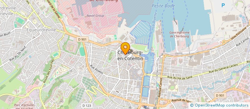 localisation de l'entreprise IMM 168 RUE DE LA PAIX  CHERBOURG-EN-COTENTIN