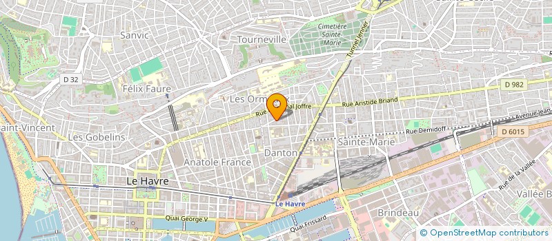 localisation de l'entreprise IMM 18 RUE DE NEUSTRIE à LE HAVRE