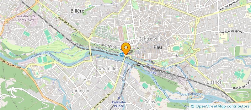 localisation de l'entreprise IMM 3 RUE MARCA à PAU