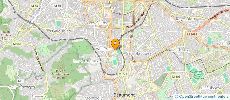 localisation de l'entreprise IMM 30 RUE PONCILLON  CLERMONT-FERRAND