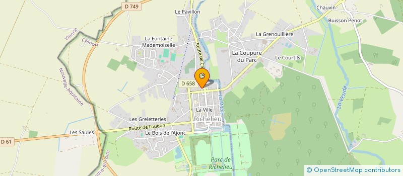 localisation de l'entreprise IMM 32 34 36 PLACE DES RELIGIEUSES  RICHELIEU