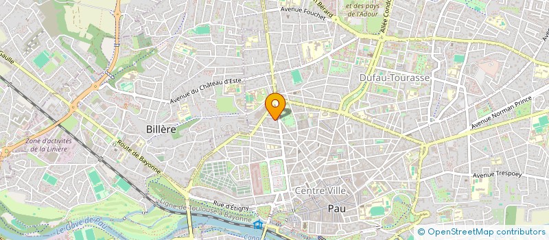 localisation de l'entreprise IMM 35 AV DE LA RESISTANCE à PAU