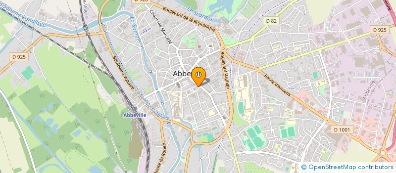 localisation de l'entreprise IMM 40 RUE FOCH à ABBEVILLE