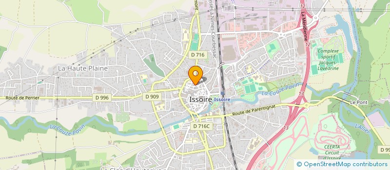 localisation de l'entreprise IMM 41 R BERBIZIALE  ISSOIRE