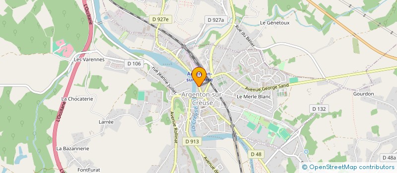 localisation de l'entreprise IMM 45 GAMBETTA à ARGENTON-SUR-CREUSE