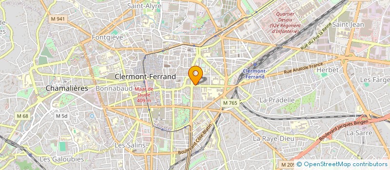 localisation de l'entreprise IMM 5 AV CARNOT  CLERMONT-FERRAND