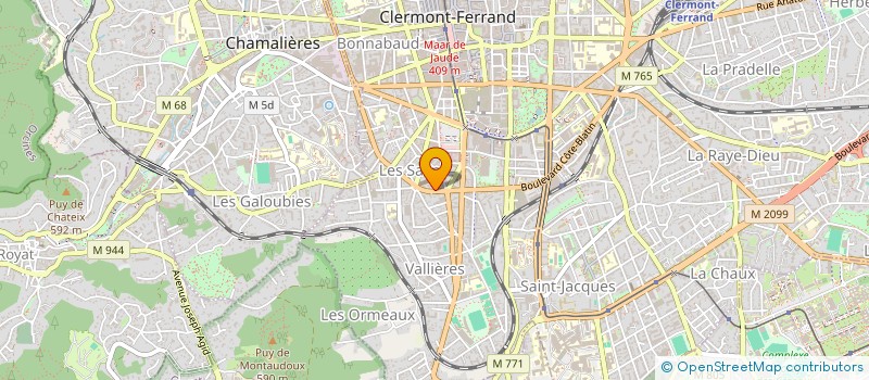 localisation de l'entreprise IMM 50 BD JEAN JAURES  CLERMONT-FERRAND